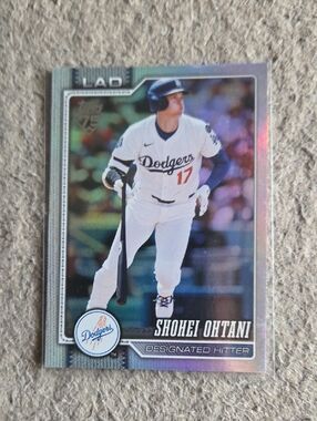 Topps Dodgers Shohei Ohtani Card - White, Blue